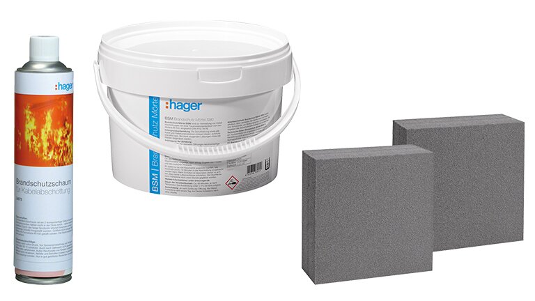 Brandschutzmaterialien: Schaum, Paste, Platten